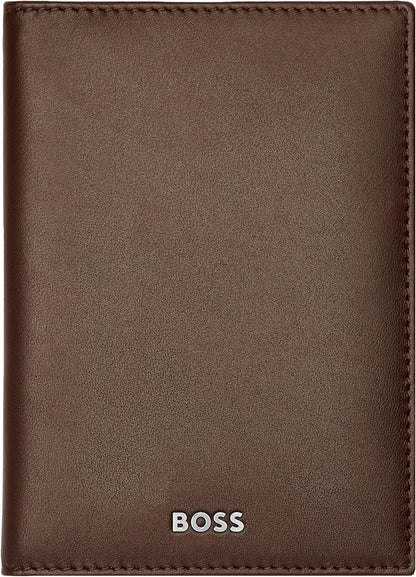 Classic Smooth Folding Card Holder, Coffee brown, 16.2, Classic