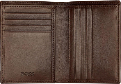 Classic Smooth Folding Card Holder, Coffee brown, 16.2, Classic