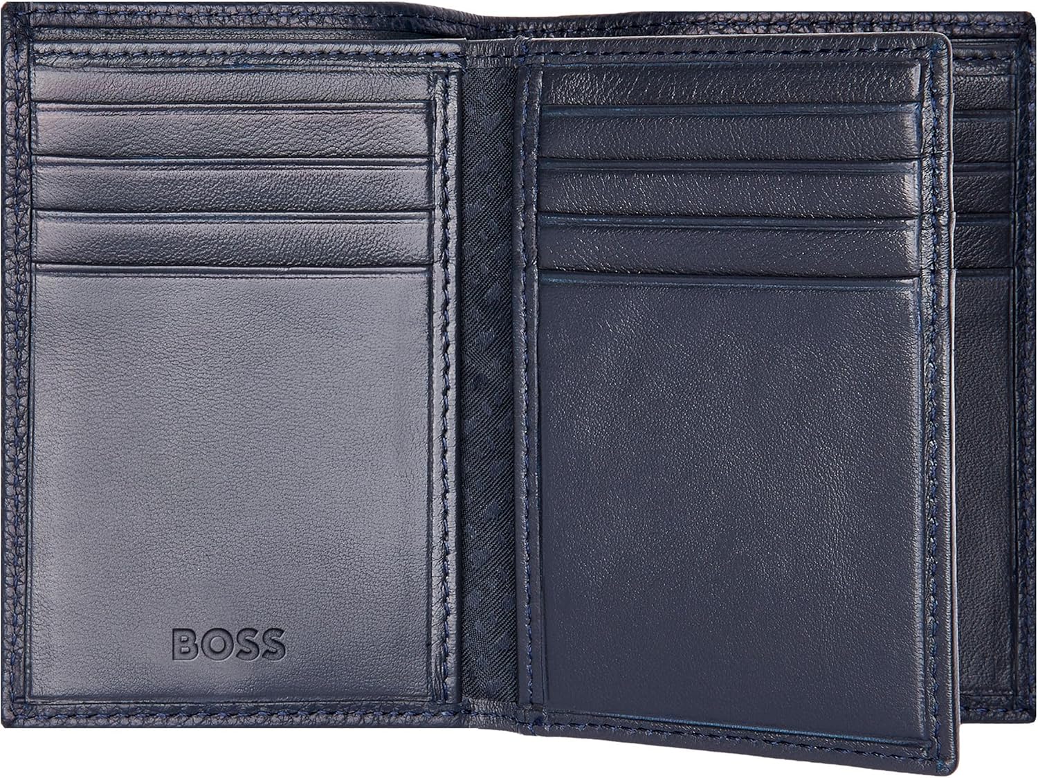 Triple Classic Grained Card Holder, blue, 16.2, Classic