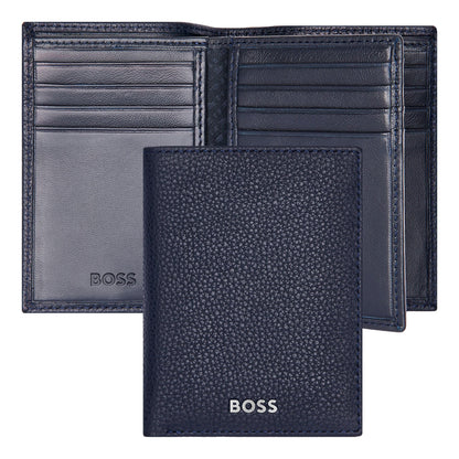 Triple Classic Grained Card Holder, blue, 16.2, Classic
