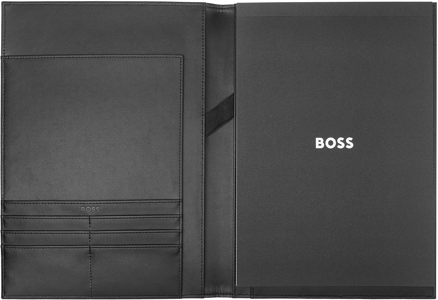 Hugo Boss Monogram A4 Writing Case Black