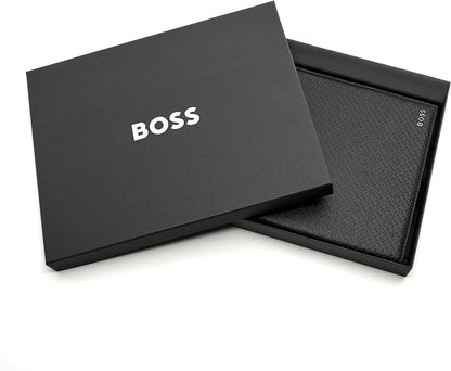Hugo Boss Monogram A4 Writing Case Black