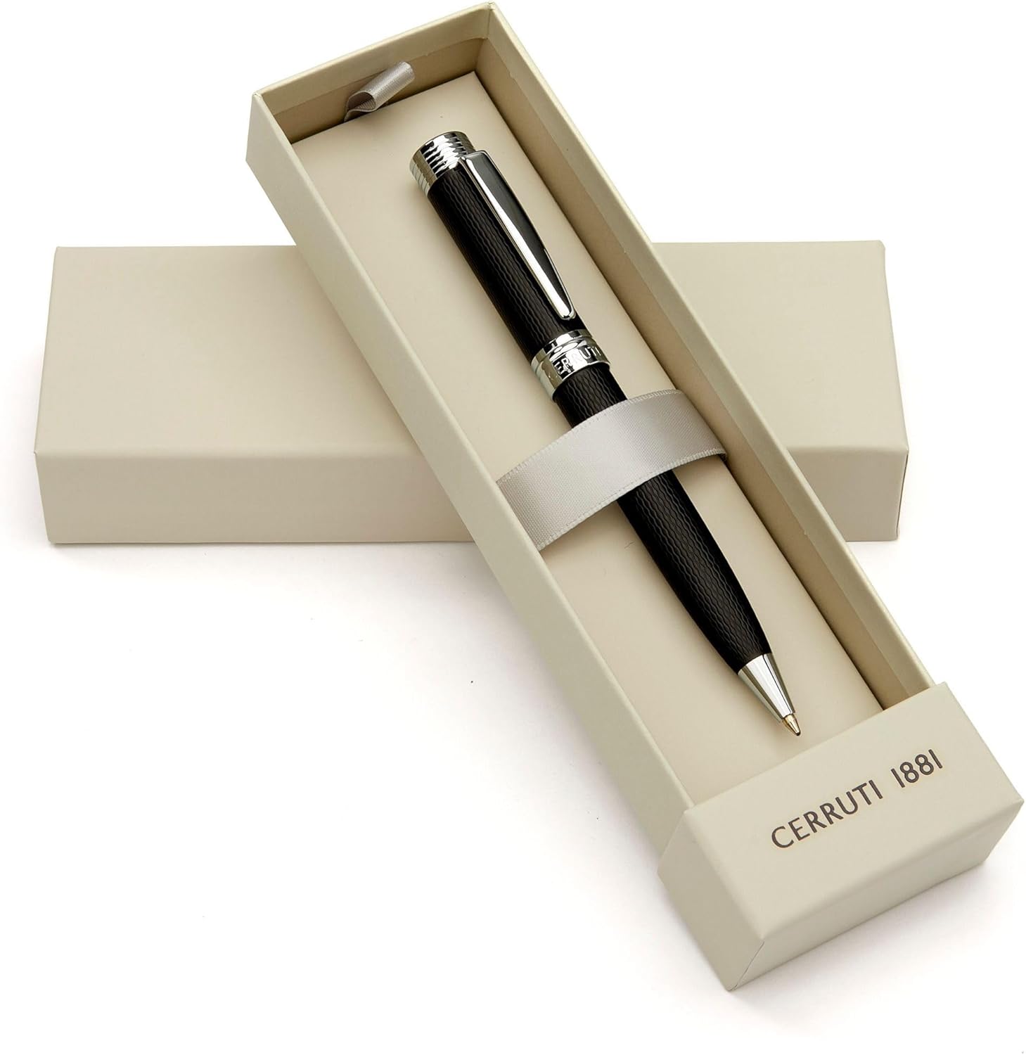 Cerruti 1881 Zoom Diamond Ballpoint Pen (Black