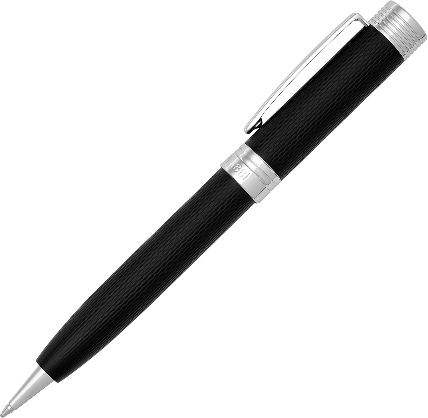Cerruti 1881 Zoom Diamond Ballpoint Pen (Black