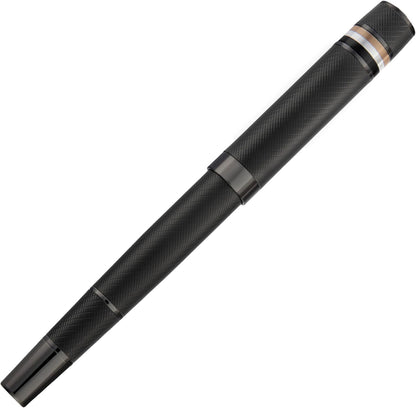 BOSS HUGO Core Iconic Black - Exclusive Brass Writing Instrument, Matte & Powder Coated in Gift Box - Elegant Design & Precise Lines (HSF521) (Rollerball)