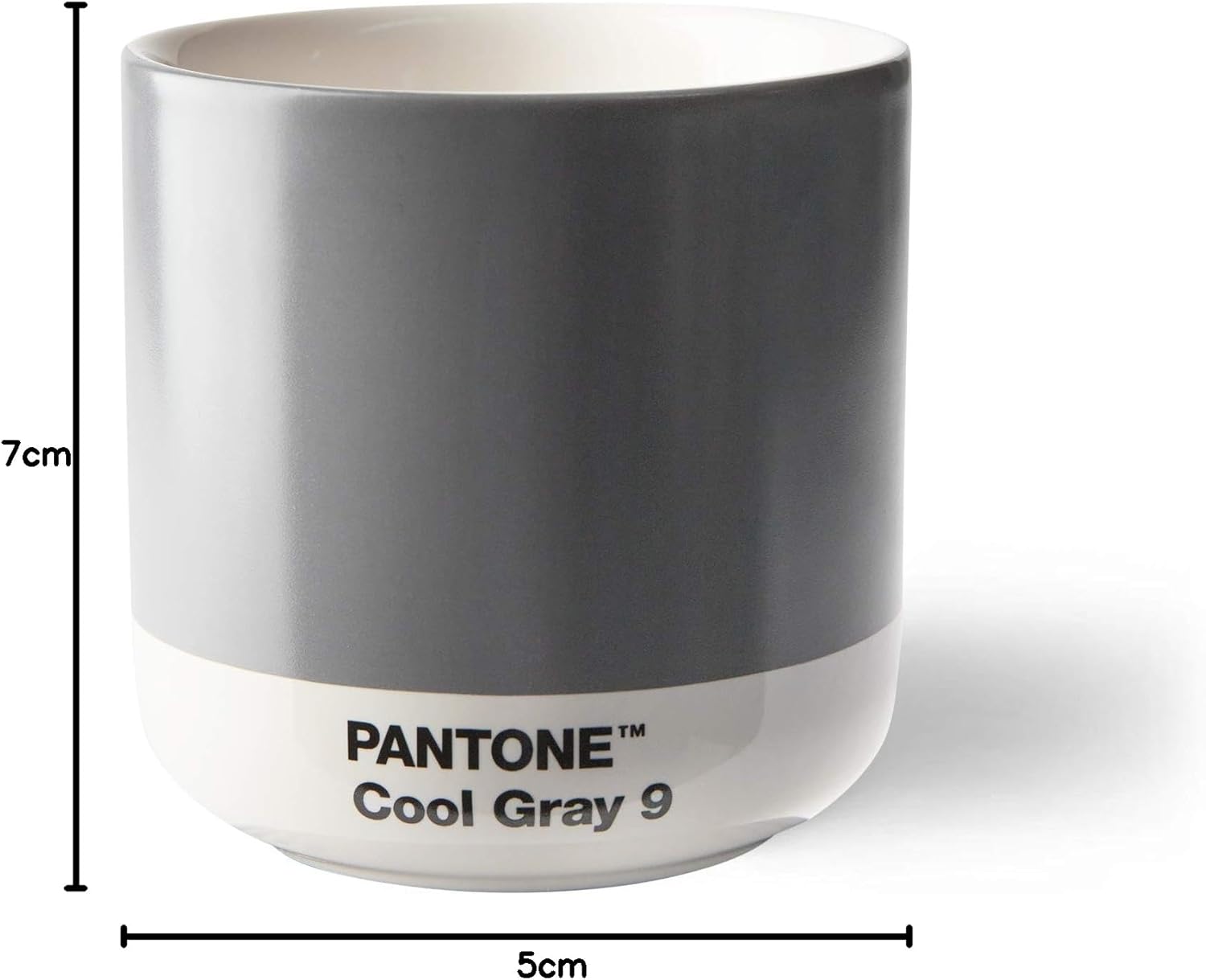 Copenhagen.design Pantone Cortado Thermo Cup, Gray, Ceramic, Cool Grey, One Size