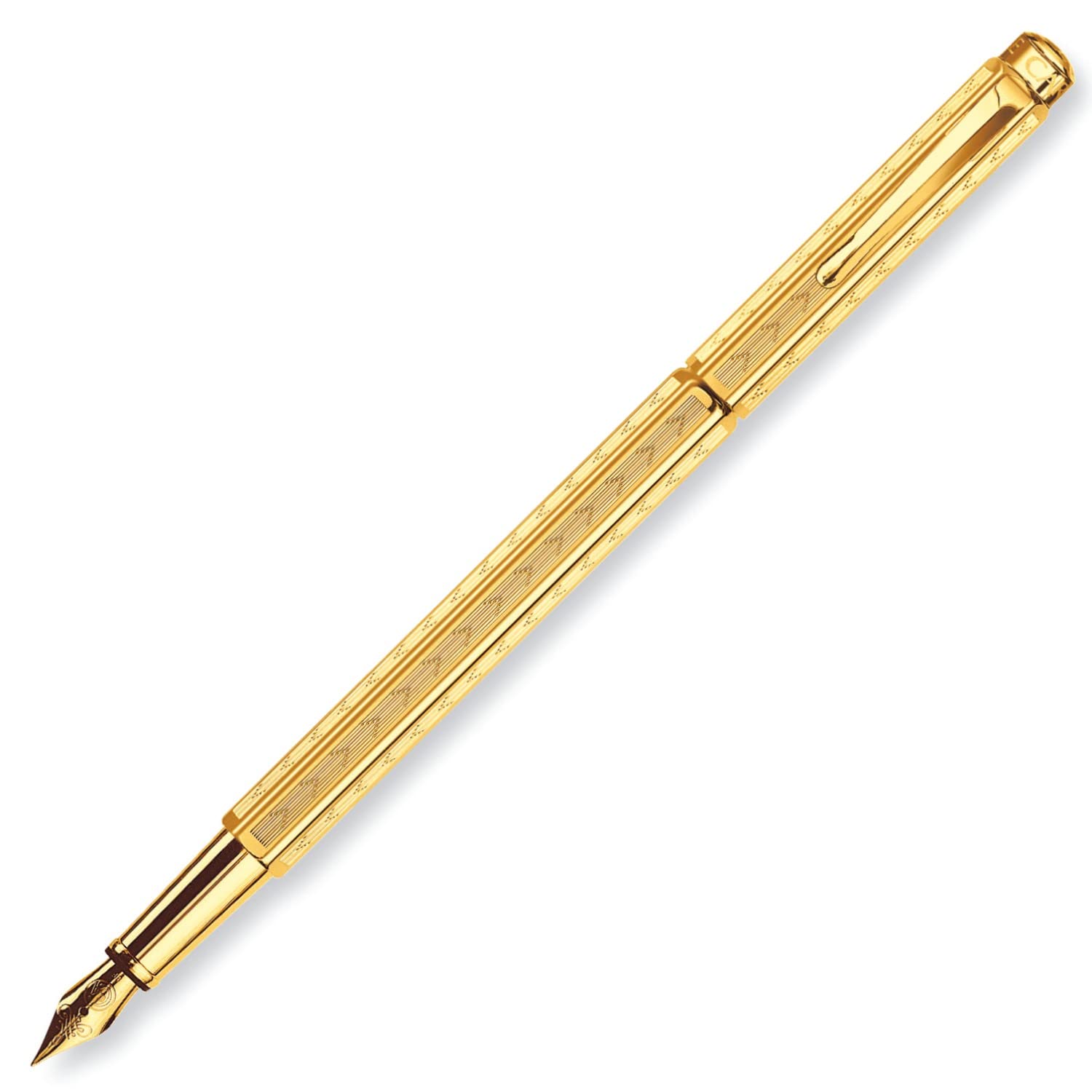 Caran D`Ache Ecridor: Chevron, Fountain Pen, Gilded, Nib M