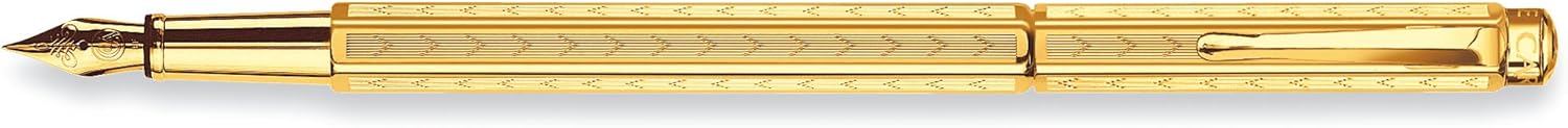 Caran d' Ache Ecridor Chevron Gilded Fountain Pen - Fine