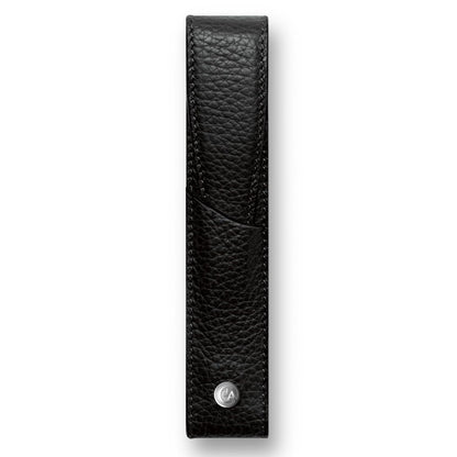 Caran d'Ache CD6201.782 Leman Leather Single Pen Case - Black