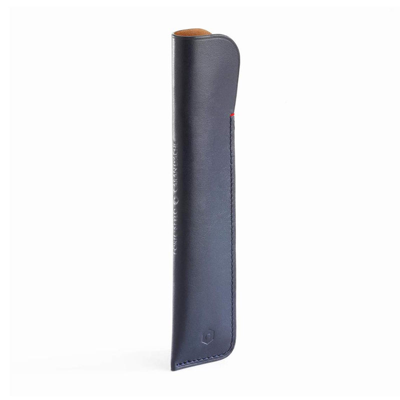 Caran d'Ache Pen Case for 1 Pen Leather Blue