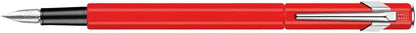 Caran d'Ache Metal Fountain Pen 849 Red Matt Nib F