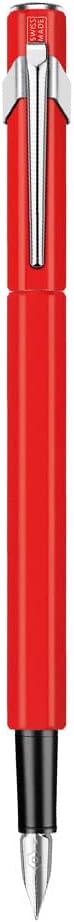 Caran d'Ache Metal Fountain Pen 849 Red Matt Nib F