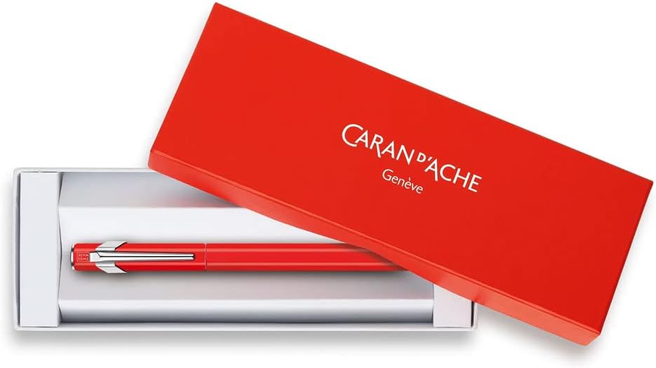 Caran d'Ache Metal Fountain Pen 849 Red Matt Nib F