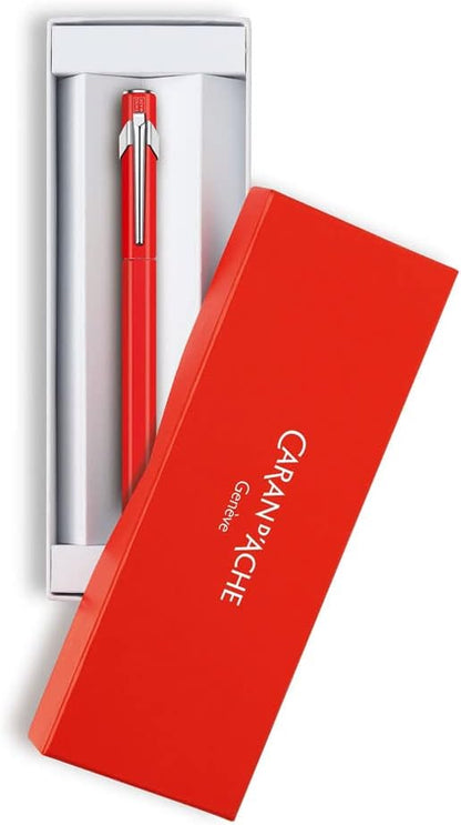 Caran d'Ache Metal Fountain Pen 849 Red Matt Nib F