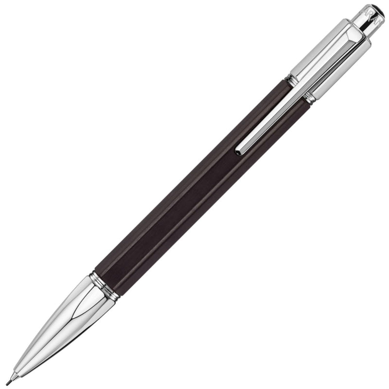 Caran d'Ache Varius Ebony 4460.086 Lead Holder Silver-Plated and Rhodium-Plated in Black, Line Width 0.7 mm