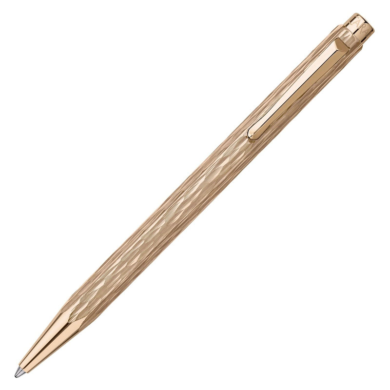 Caran d'Ache Ecridor Venetian Gilt Rose set Ballpoint and Leather Case