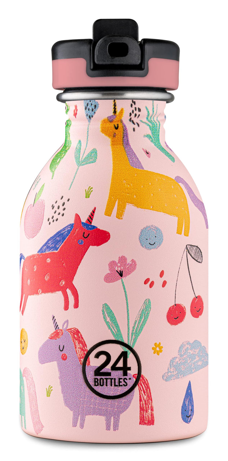24 Bottles - Kids Collection - Urban Bottle 250 ml w. Sports Lid - Magic Friends (24B931