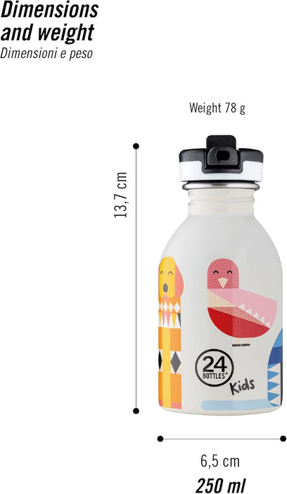 24 Bottles - Kids Collection - Urban Bottle 250 ml w. Sports Lid - Magic Friends (24B931