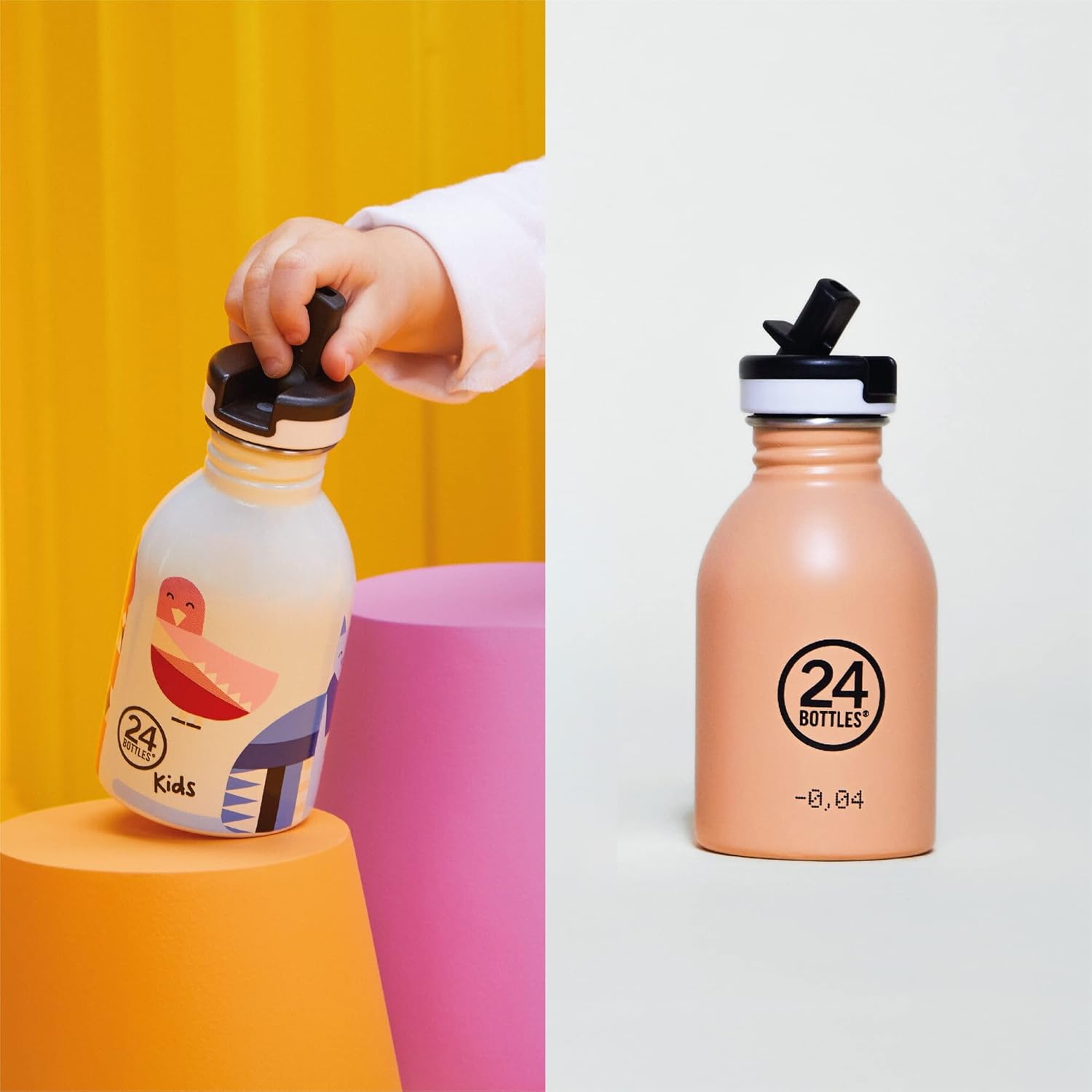 24 Bottles - Kids Collection - Urban Bottle 250 ml w. Sports Lid - Magic Friends (24B931