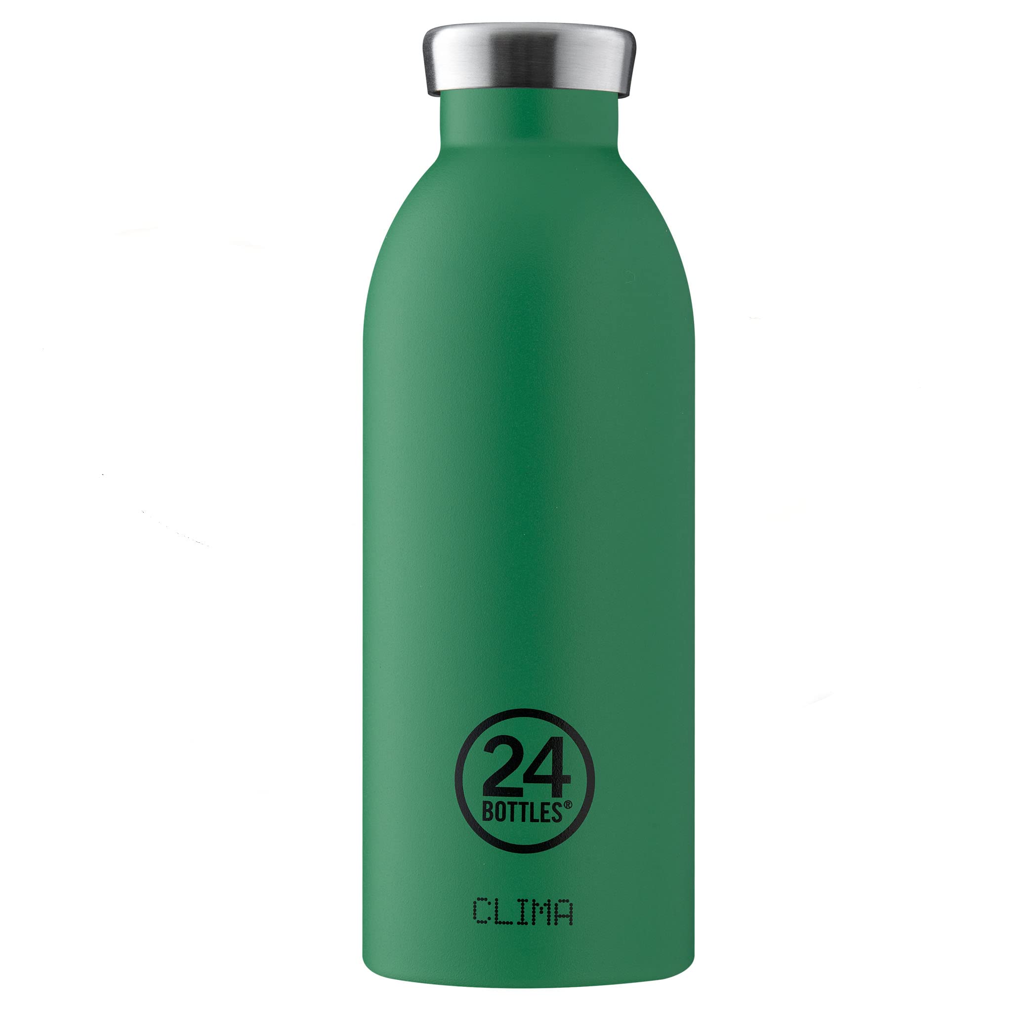 24 Bottles Clima Bottle 500ml Bottle, Adult Unisex, Emerald Green (Green), Single