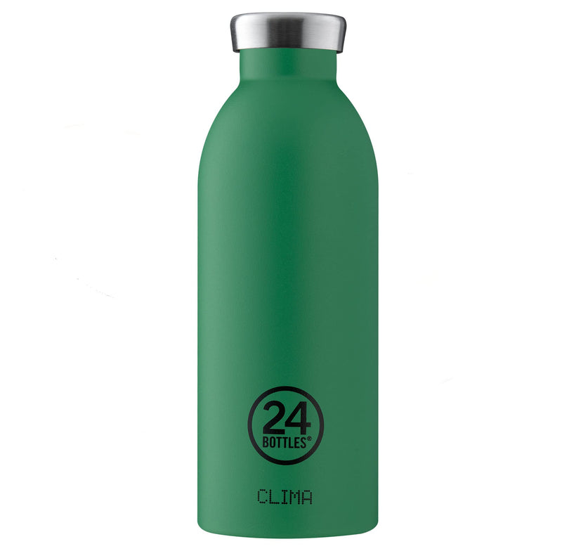 24 Bottles Clima Bottle 500ml Bottle, Adult Unisex, Emerald Green (Green), Single
