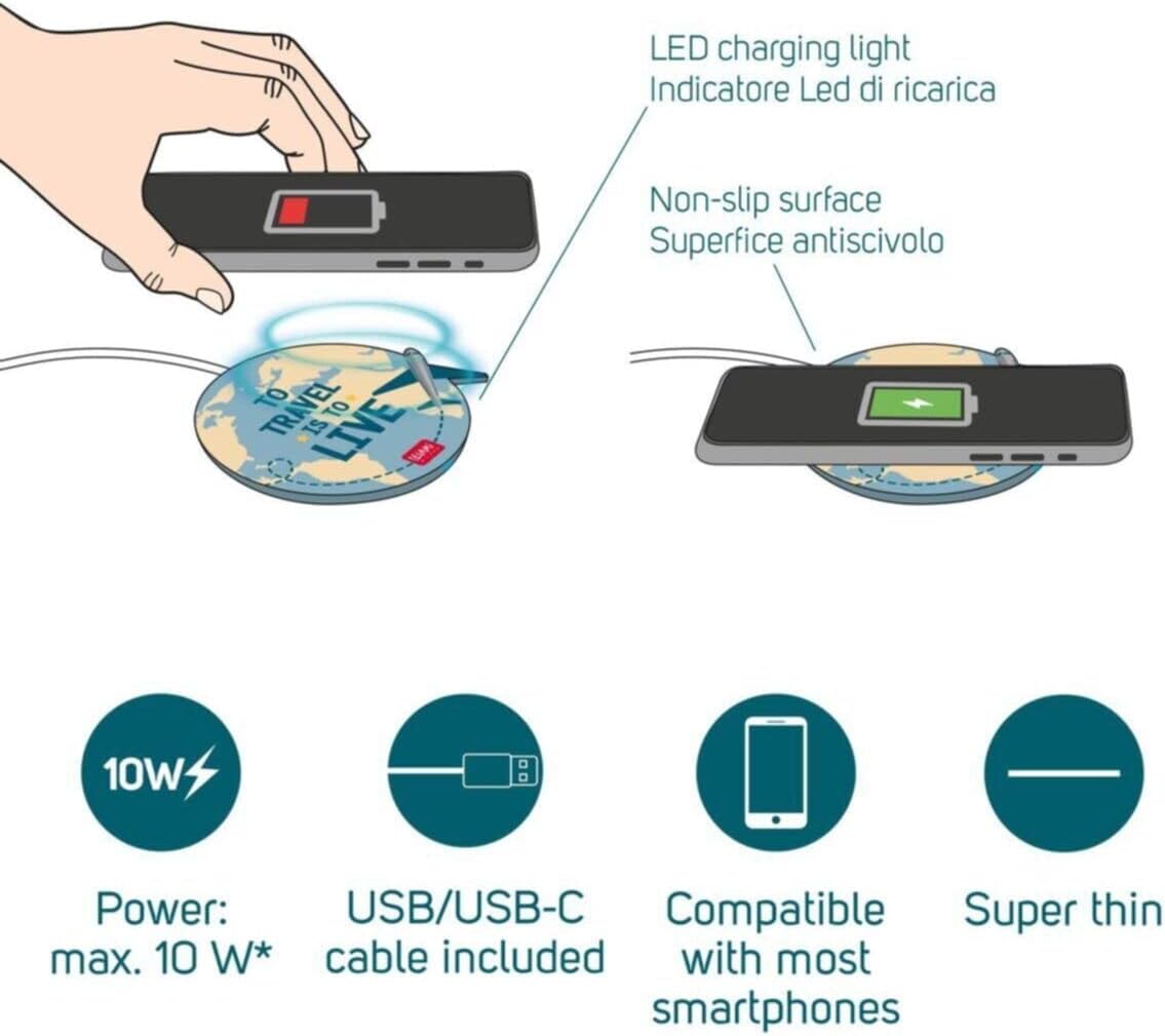 Legami Super Fast 40033229 Wireless Charger for Smartphone