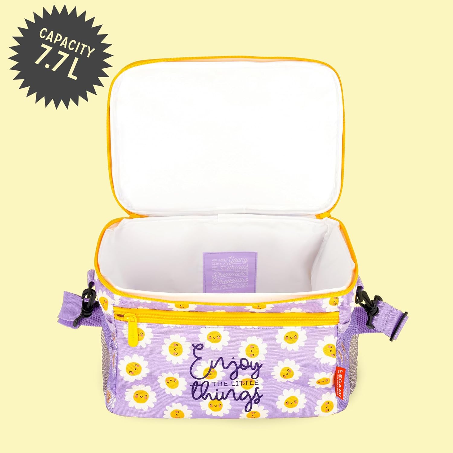 Legami SLBAG0003 Lunch Bag, Ethylene Vinyl Acetate RPET EVA Sponge, Purple