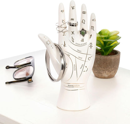 Legami - The Future's in Your Hands Ceramic Jewellery Box Jewellery Box for Rings, Bracelets and Necklaces, 10 x 19.5 x 5 cm