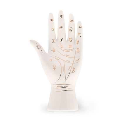 Legami - The Future's in Your Hands Ceramic Jewellery Box Jewellery Box for Rings, Bracelets and Necklaces, 10 x 19.5 x 5 cm