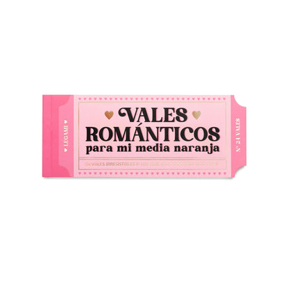 LEGAMI - Block of 24 Romantic Vouchers, Gift Coupons for Valentine, Birthday, Anniversary, FSC Certified Paper