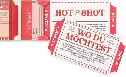 LEGAMI - Voucher Book for Partners, Pad of 24 Sexy Vouchers, Gift Idea for Valentine's Day, in FSC Paper