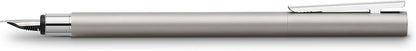Faber-Castell Neo Slim 342101 Fountain Pen Stainless Steel Nib Width F Matte Silver
