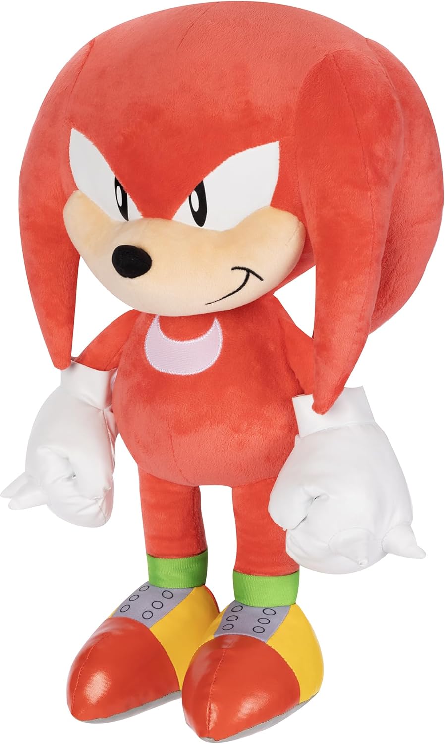 Sonic The Hedgehog Knuckles Jumbo Plush, 28” / 45cm Tall Plush Made of Premium Soft Material, Suggested For Ages 3 for Boys, Collectible Plush Toy