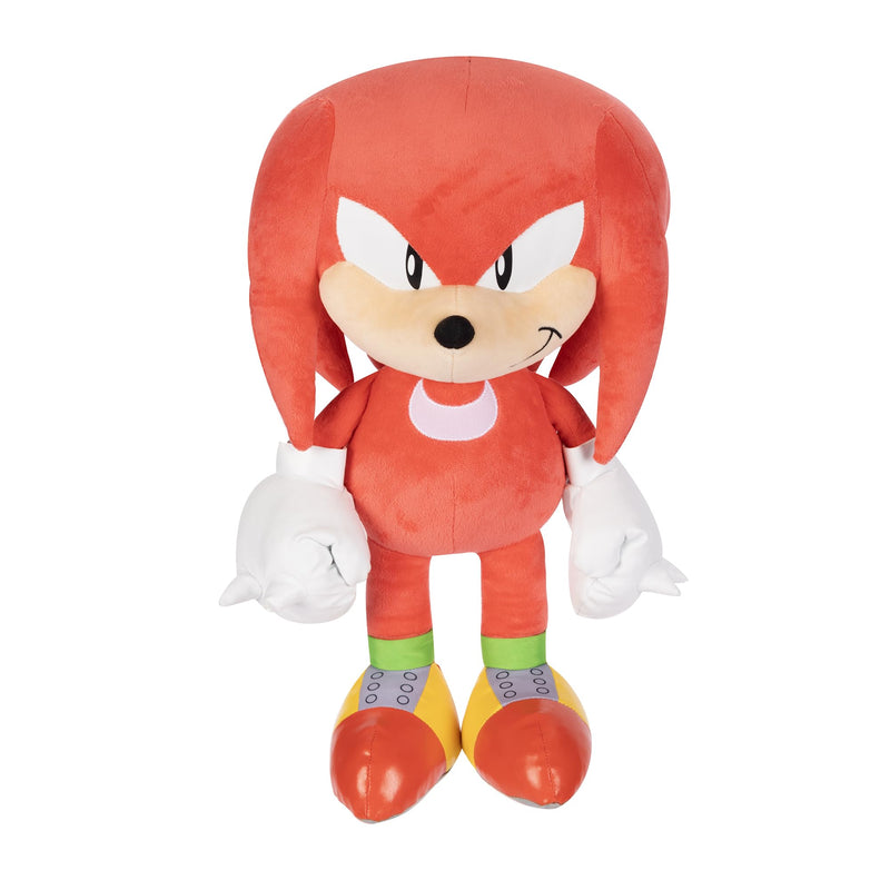 Sonic The Hedgehog Knuckles Jumbo Plush, 28” / 45cm Tall Plush Made of Premium Soft Material, Suggested For Ages 3 for Boys, Collectible Plush Toy