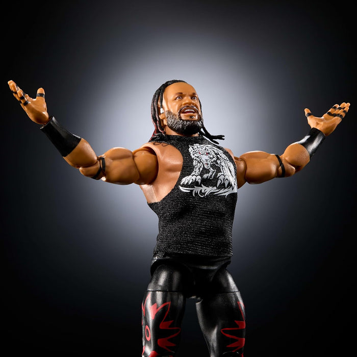 WWE Mattel Elite Action Figure & Accessories, Series #118, 6-Inch Collectible Jacob Fatu with 25 Articulation Points & Swappable Hands