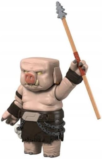 Mattel Minecraft Action Figure & Accessories Set, Piglin Warrior Posable Character Collectible Inspired by a Minecraft Movie, 3.25-inch Scale