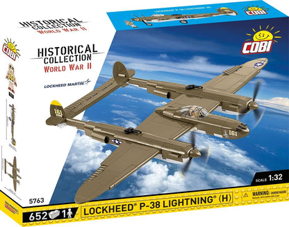 Cobi Historical Collection World War II 5763 Lockheed P-38H Lightning 5763