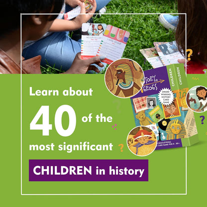 History Heroes: CHILDREN - History Quiz Card Game for Kids, Adults, Game Night - Family Friendly, Fun & Educational Party Game About Famous Young People in History