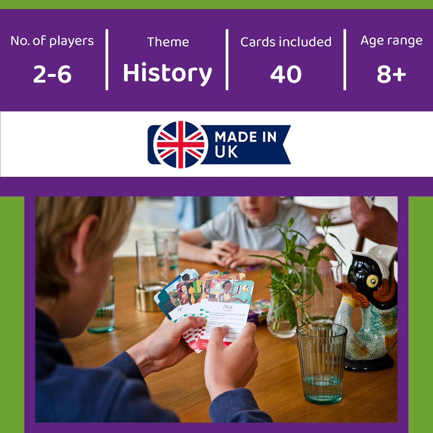History Heroes: CHILDREN - History Quiz Card Game for Kids, Adults, Game Night - Family Friendly, Fun & Educational Party Game About Famous Young People in History
