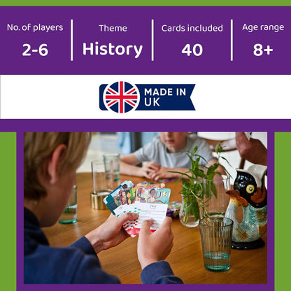 History Heroes: CHILDREN - History Quiz Card Game for Kids, Adults, Game Night - Family Friendly, Fun & Educational Party Game About Famous Young People in History