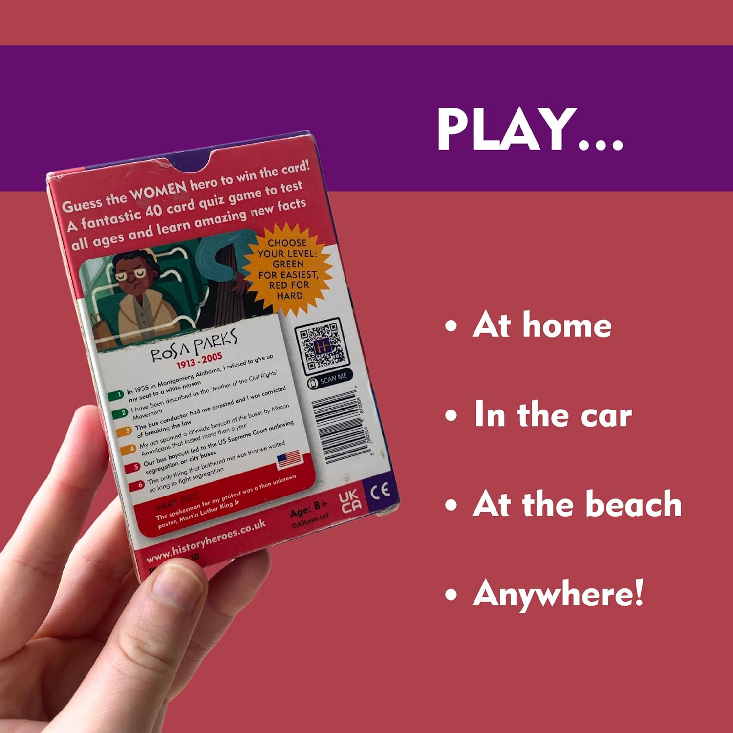 History Heroes: Women - History Quiz Card Game for Kids, Adults, Game Night - Family Friendly Party Game for About Great Women - Fun & Educational Conversation Game