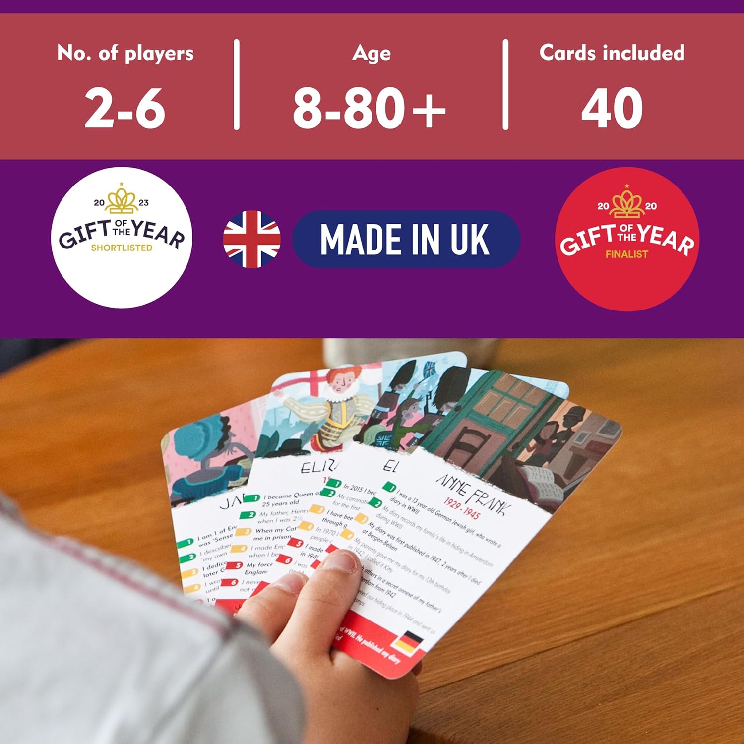 History Heroes: Women - History Quiz Card Game for Kids, Adults, Game Night - Family Friendly Party Game for About Great Women - Fun & Educational Conversation Game