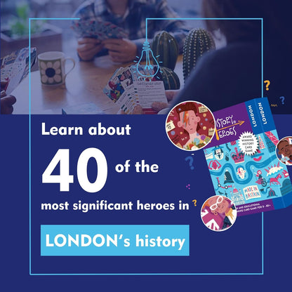 History Heroes: London - History Question Card Game for Kids, Adults, Game Night - Family Friendly, Fun & Educational Quiz Game About London’s History & Famous Londoners