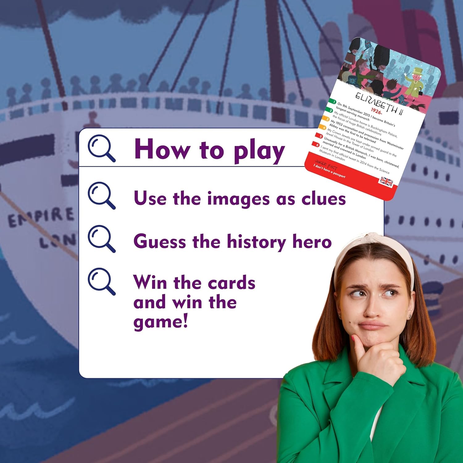 History Heroes: London - History Question Card Game for Kids, Adults, Game Night - Family Friendly, Fun & Educational Quiz Game About London’s History & Famous Londoners