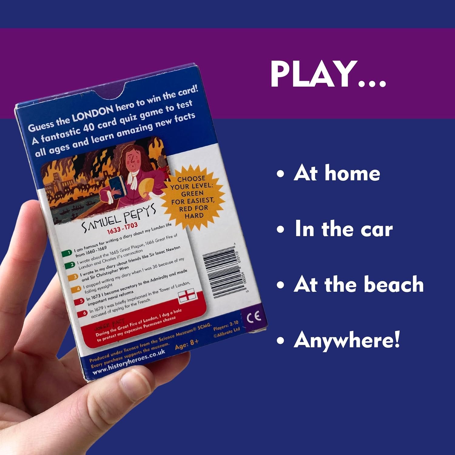 History Heroes: London - History Question Card Game for Kids, Adults, Game Night - Family Friendly, Fun & Educational Quiz Game About London’s History & Famous Londoners