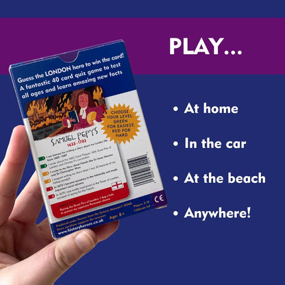History Heroes: London - History Question Card Game for Kids, Adults, Game Night - Family Friendly, Fun & Educational Quiz Game About London’s History & Famous Londoners
