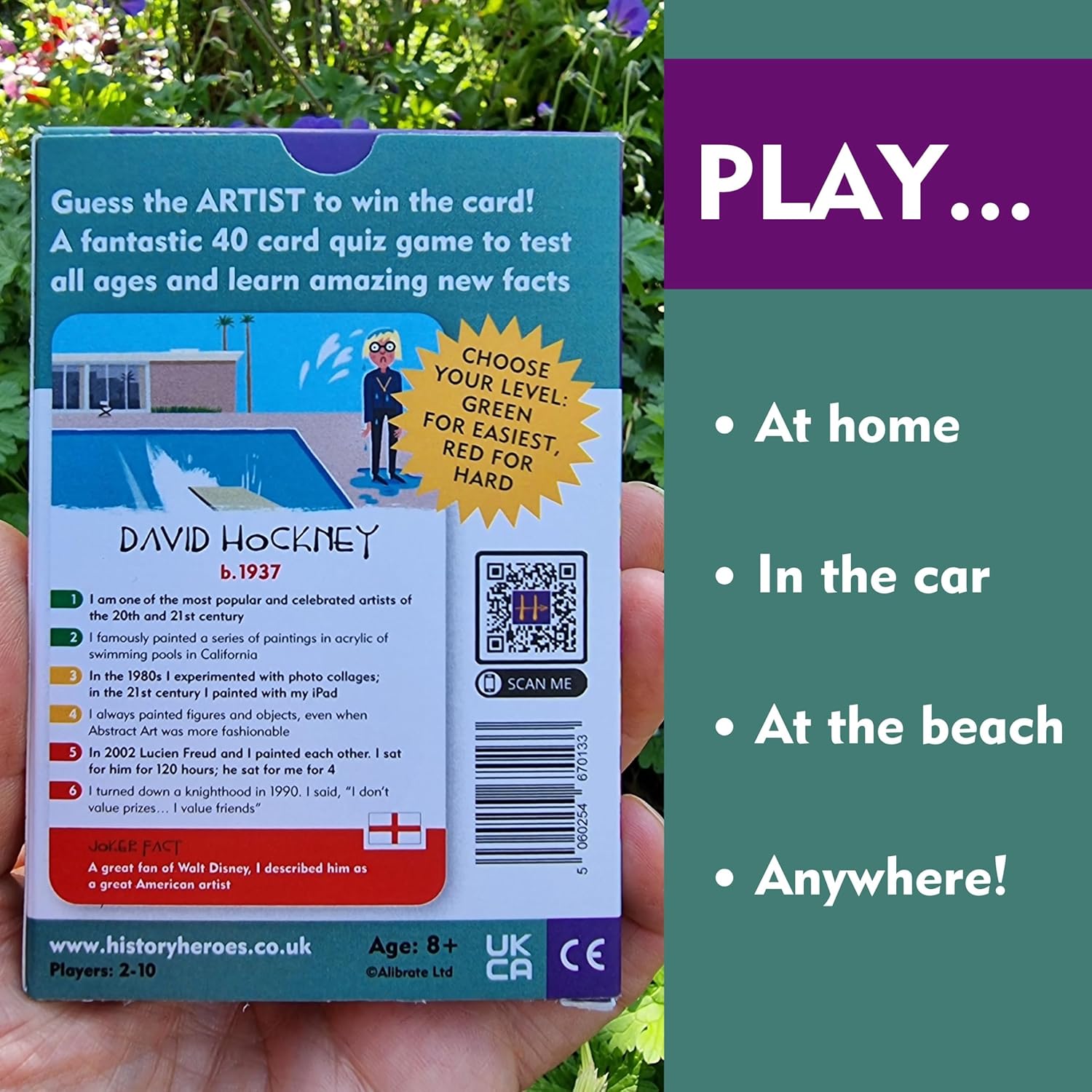 History Heroes: ARTISTS - Art History Quiz Card Game for Kids, Adults, Game Night - Family Friendly, fun & educational Party Game About Famous Artists