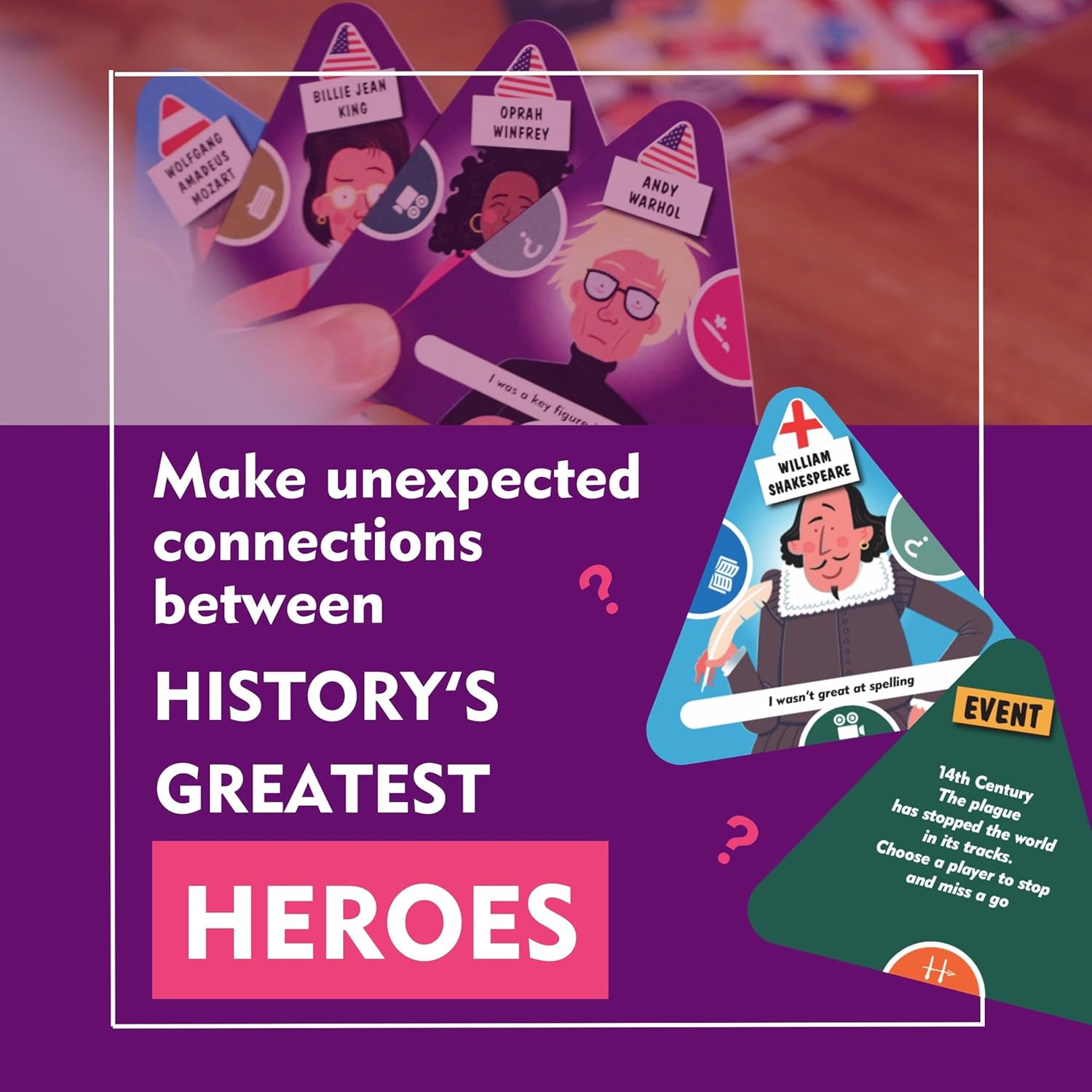 History Heroes' A Little Slice of History Card Game - The fantastic, fun family game for boys, girls and adults for all ages - brilliant pocket-sized game to play anywhere anytime!