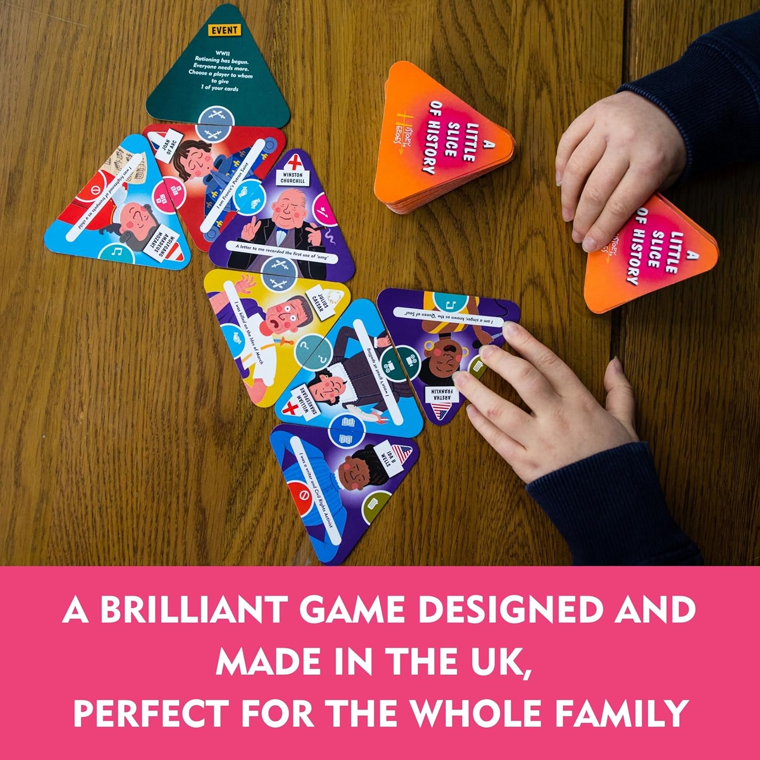 History Heroes' A Little Slice of History Card Game - The fantastic, fun family game for boys, girls and adults for all ages - brilliant pocket-sized game to play anywhere anytime!