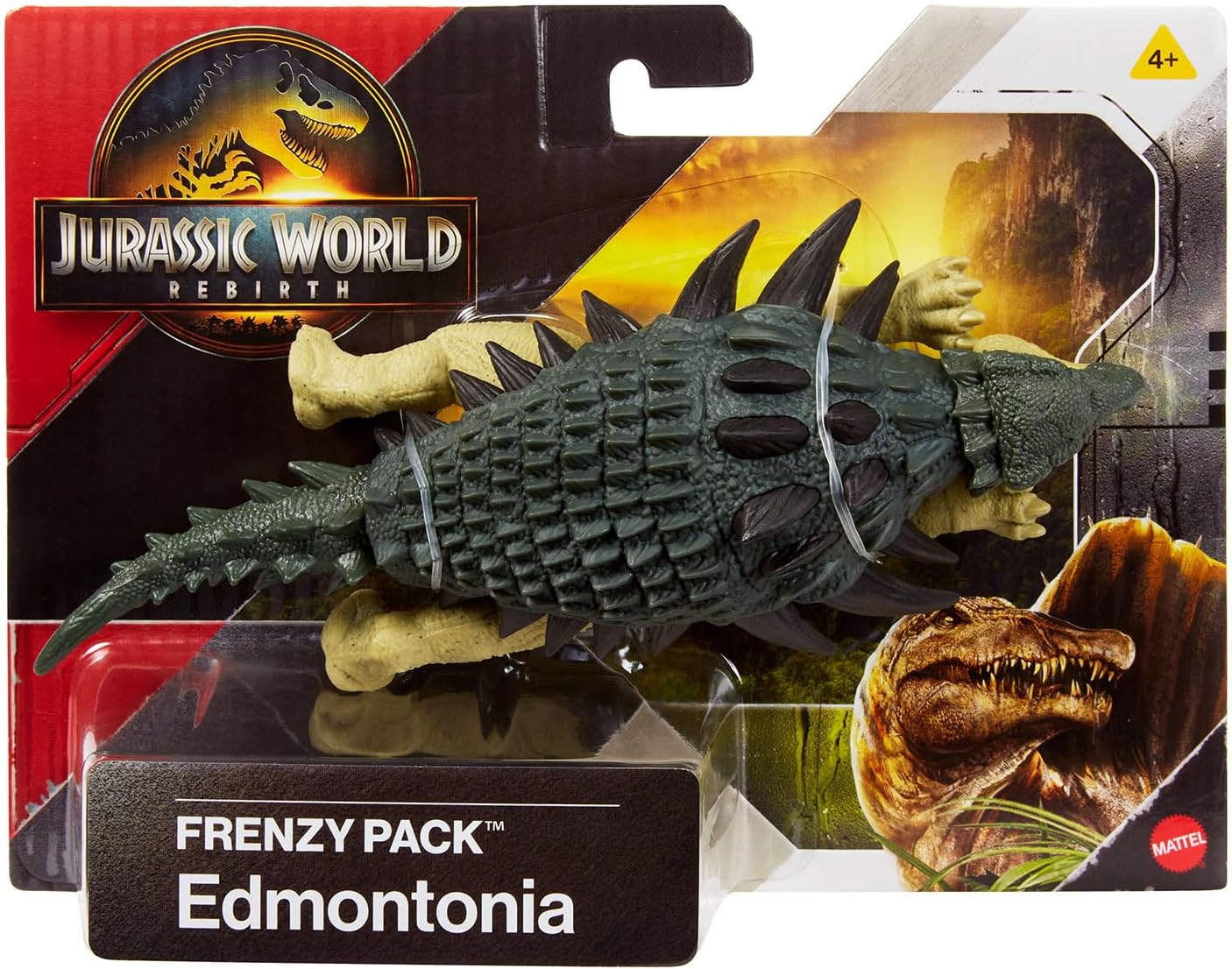 Mattel Jurassic World Rebirth: Frenzy Pack - Edmontonia Figure (Jcl50)